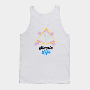 Simple Life Tshirt Design Tank Top